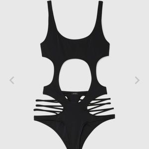 DIESEL Bfsw-Micaela Beachwear For Women In Black One-Piece Swimsuit